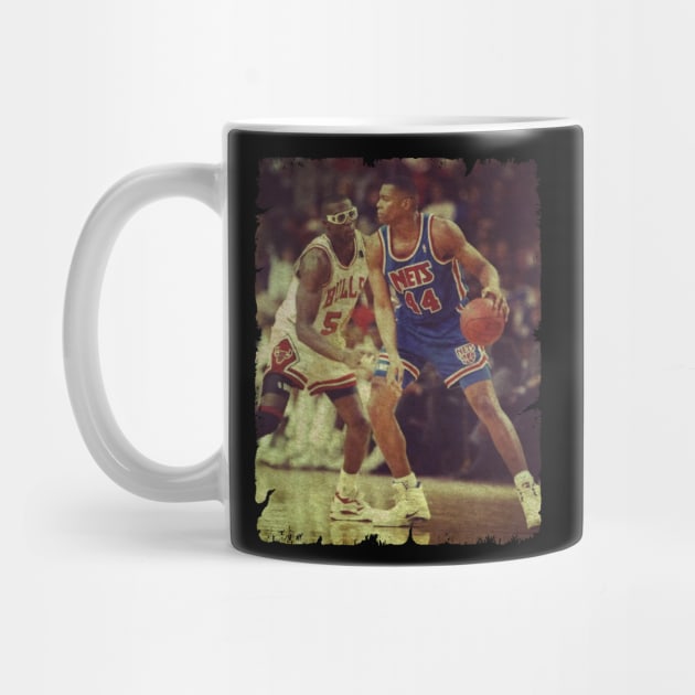 Derrick Coleman vs Horace Grant - Young DC Battling Horace by MJ23STORE